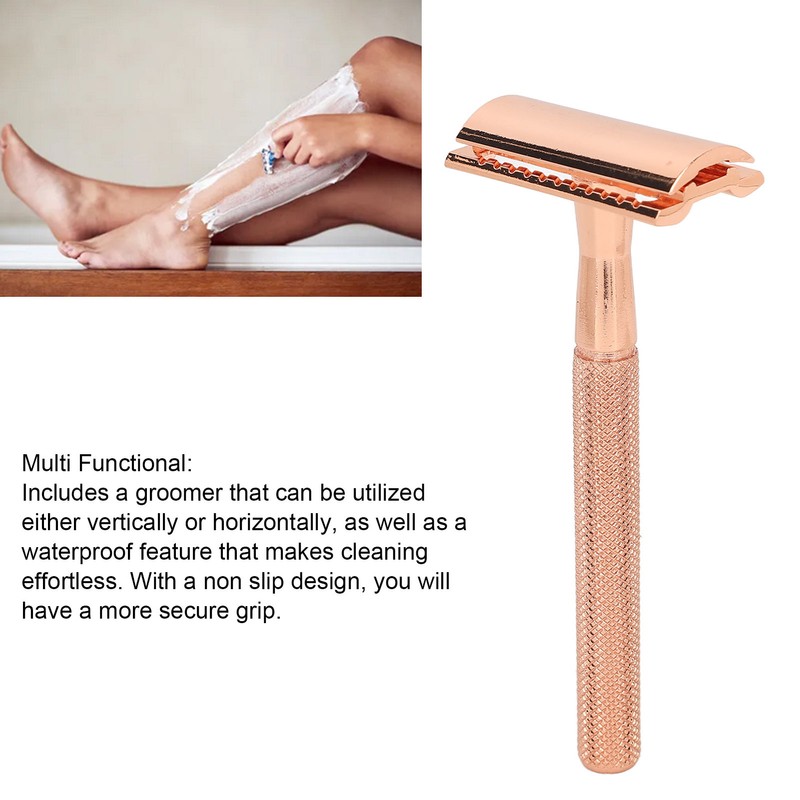 Manual Beard Blade Trimmer Double Edge Waterproof Safety Manual Beard