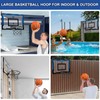 HYES 24" x 16" Large Basketball Hoop Indoor for Adults,