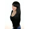 Prettyland Long Wig Straight Fringe Straight Hair Orange / Brown