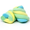 Dinosaur Twists Marshmallows - 7.76 oz Vanilla-Flavored 3-Color Twists (Yellow,