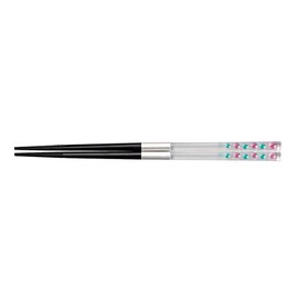 Fukui Craft 3-1459-11 Cloisonne Polka Dots R/G/Black 9.3-inch Joint Chopsticks