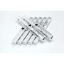 elitegrips TD50C Soft Golf Grips, Set of 7, Silver White with Backline