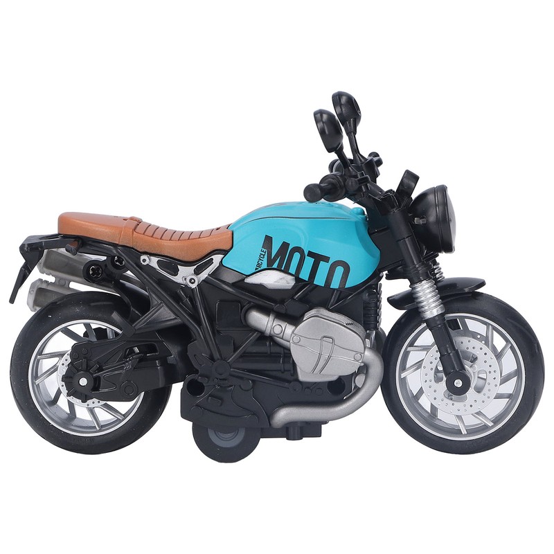 1:12 Pull Back Motorcycle Toy Cool Retro Motorcycle Toy with
