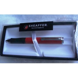 Sheaffer NIB GIFT -  Sheaffer Red Matte Shiny Chrome Award Ballpoint Pen N2919151