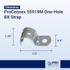 Sigma Engineered Solutions ProConnex 55919M One-Hole BX Strap 3/8-Inch, 100-Pack,