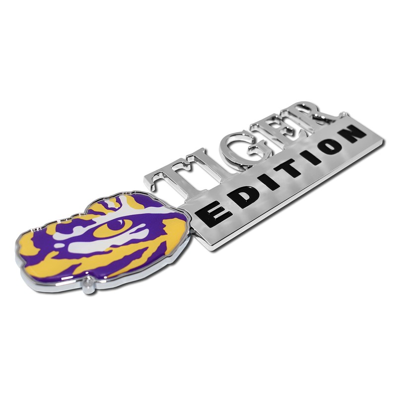Elektroplate LSU Tigers Edition Metal Auto Emblem for Cars, Trucks,