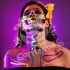Grupo Carnavallia Kit 6 Crayones Neón Fluorescent Maquillaje Glow Luz