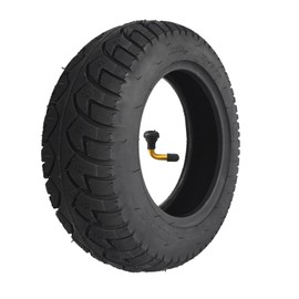 3.50-10 Scooter Tubeless Tire, 10 Inch Electric Bike tire, Tire for Front/Rear Replacement, for Adly Breeze 50 and Sprint 50 and compatible with other 50cc Scooters [Bent Mouth Valve]