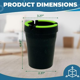 Auttoop Glow in Dark Smokeless Ashtray - Perfect for Car Cup Holders (1Pk)