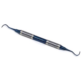 Hollow Handle Dental Sickle Scalers Double Ended Probes with Titanium Coated Tips, Stainless Steel Orthodontic Instruments for Oral Care (Scaler H6/H7)
