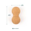 Myga - Cork Peanut Lacrosse Ball Muscle Roller Self Massager