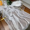 EH Linen Cheesecloth Gauze Table Runner,Wedding Decor Arch Draping,Gauze Event