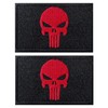 AXEN 2 Pieces Dead Skull Patch Tactical Morale Hook &