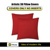Uhomy 2 Pack Christmas Red Decorative Throw Pillow Cover Super