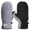 Harssidanzar Womens Winter Sherpa Mitten Warmth Thinsulate Lined with Finger