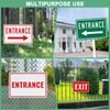 M METERXITY 1-Pack Exit Sign 12x8 Inch Aluminum Reflective Enter