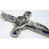 GTBITALY 10.674.31 ms Cross of Saint Benedict Silver with Mosaic