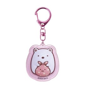 Ki Company Sumikko Gurashi Plump Key Holder, Shirokuma CPU1-SG-SK