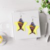 Swono African Woman Leather Earrings Beautiful Black Woman Tribal Turban