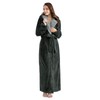 PUTUO Women's Microfibre Dressing Gown Soft and Warm Sauna Gown,