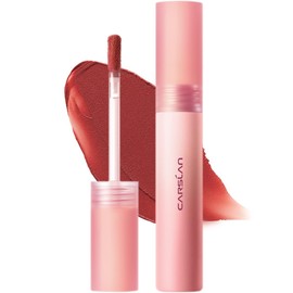 CARSLAN Velvet Matte Lipstick, High Pigment Lip Mud, Longwear, Lightweight, Smooth, Moisturizing Lipstick with Vitamin E, Hyaluronic Acid, GM06