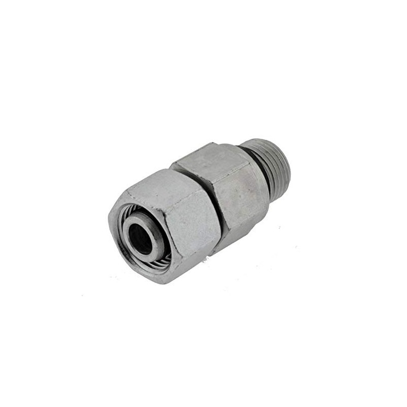 Adjustable Straight Screw-In Fitting 18 L-NPT 1/2 Inch Cutting Ring