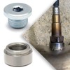 LEDAUT M18X1.5 Stepped Mounting Bung and Plugs Stainless Steel(2 Bungs/2