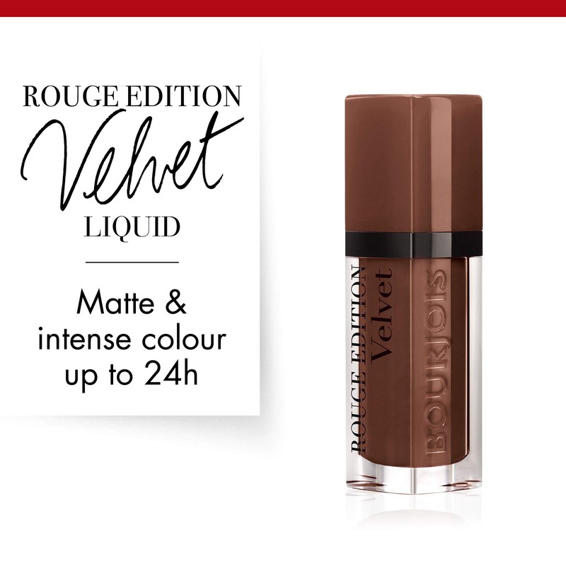 Bourjois Rouge Edition Velvet Liquid Lipstick 23 Chocolat Corset Browns,