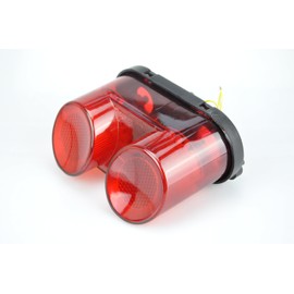 Bright2wheels Motorcycle LED Tail Light with Turn Signals Compatible with 01-05 FZS1000(Fazer),00-01 YZF R1,Red