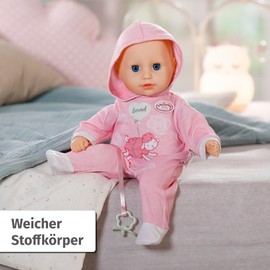 Baby Annabell Hannah Spiel mit Mir, Baby Doll with 5 Functions, Soft Fabric Body and Accessories, 36 cm Large Doll, for Children from 1 Year, 710692 Zapf Creation