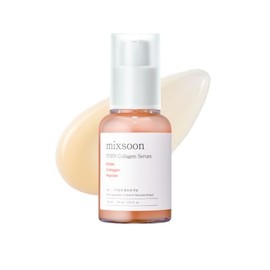 mixsoon PDRN Collagen Serum -Firming, Hydrating and Revitalizing for Face, Lightweight Peptide Hydrating Moisturizer 30ml / 1.01 fl.oz. Korean Glass S
