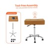Kaleurrier Heavy Duty Stools with Bell Glides Backless Height Adjustable