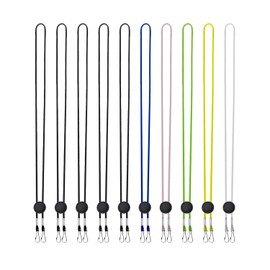 10 Pack Mask Straps with Adjustable Length, Anti-Lost Strap Extension for Fixed Chain, Ear Protector Extension Hooks for Hearing Protection, Reusable Adjustable Earplugs