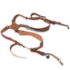 Leather Camera Straps, Double Shoulder Harness Strap, Length Adjustable Dual