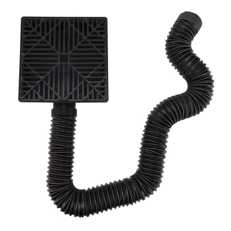 Black Gutter Downspout Extensions Catch Basin Low Profile Downspout Extender