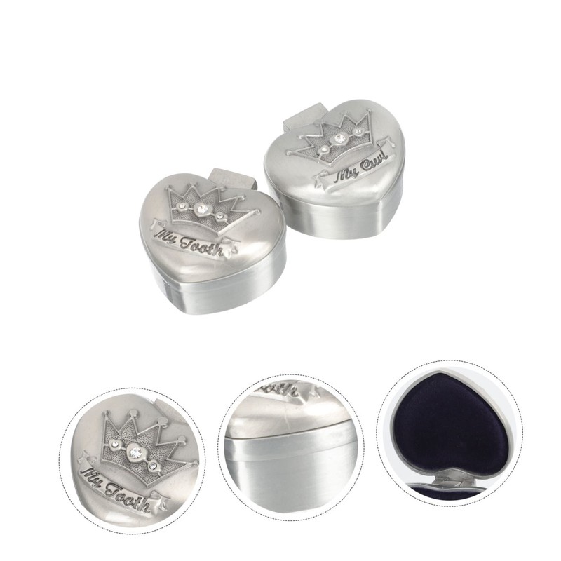 CIMAXIC 2pcs Box Hair Box Lost Tooth Holder My First