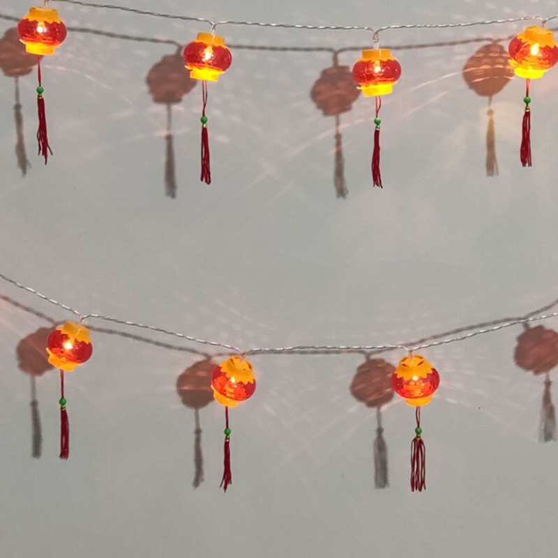 Red Chinese Lantern String Lights LED Light Beads Waterproof New