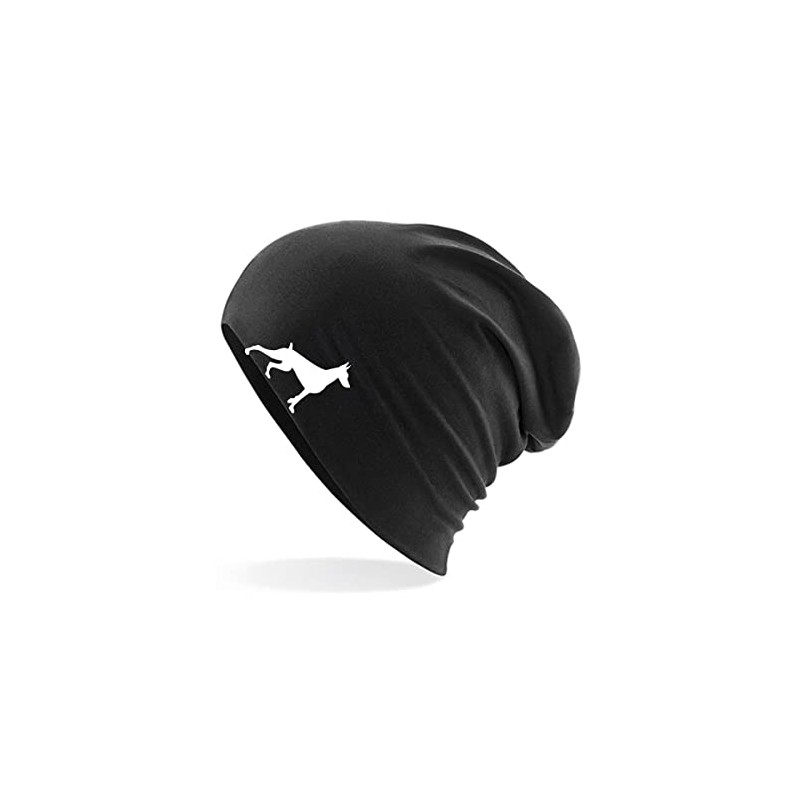 huuraa Beanie Dobermann Silhouette Unisex Hat with Motif for Dog