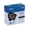 Foset RS-702M, Resumidero cuadrado 6"x 6" acero inoxidable color negro