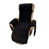 Alpenwolle Armchair Protector Relaxing Chair Anthracite / Black with Pockets