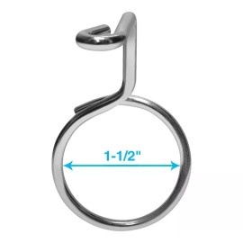 Unbranded 100 Pcs Pack 1-1/2" Steel Screw Mount Bridle Ring Cable Wire Network Organizer