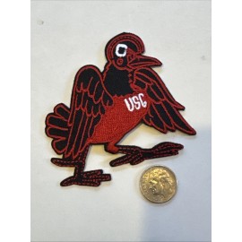 USC South Carolina Gamecocks Vintage Embroidered Iron On Patch  3” X 3”
