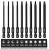 CYLBAQ 89mm Triangle Screwdriver Bits Square Screwdriver Bits, S2 Steel