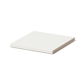 soil D347 WH Diatomaceous Earth Coasters, Large Square, Set of 2, Same Color, White