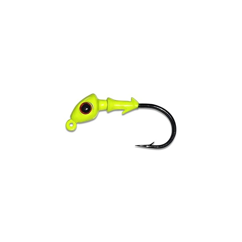 Fish On Tackle 1/8 Oz Jig Head - Chartreuse -