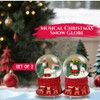 Christmas Musical Snow Globe USB/Battery Operated Lighted Swirling Glittering Water