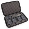4 x Carp Bite Alarms & Receiver set, case, jacks,