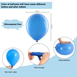 YHL Balloons 80pcs 9inches standard colors for Party Decorations Anniversary/Birthday/Baby Shower/Wedding/grad etc Made of Strong Latex For Helium & Air Use