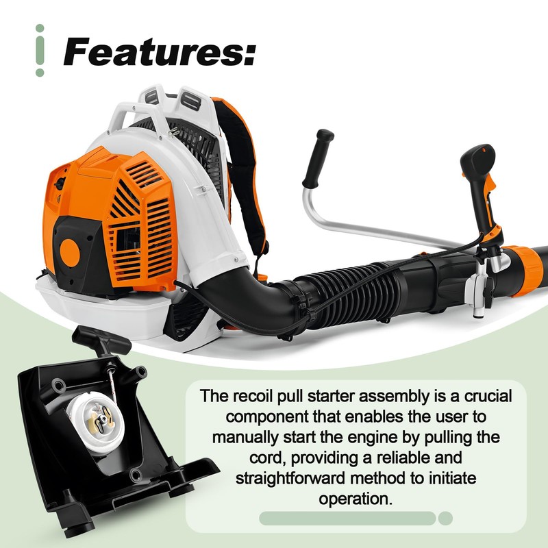 Recoil Pull Starter Assembly Compatible with STIHL BR800 BR800X Backpack
