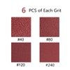 24 PCS 2-1/2 x 14 inch Abrasive Sanding Belts, 6